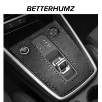 For Audi A3 8Y A3L Alcantara Car Center Console Gear Shift Panel Cover Trim Sticker Auto Interior Accessories