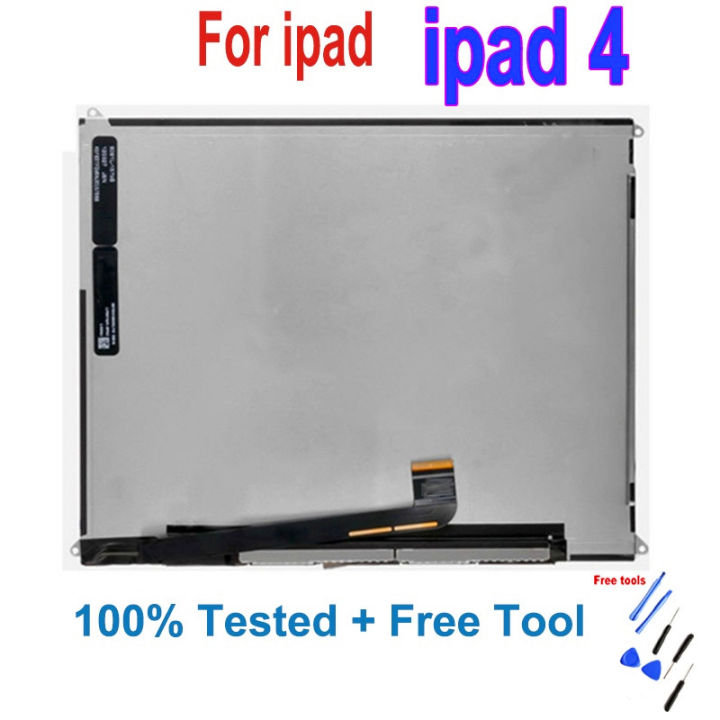 สำหรับ-ipad-4ชิ้นส่วนจอสัมผัสแอลซีดีของเครื่องแปลงดิจิทัล-a1459-a1458-a1460ปุ่มหน้าจอแอลซีดี-ipad4จอสำรอง