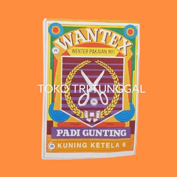 WANTEX KUNING KETELA 6 Wenter Padi Gunting Pewarna Tie Dye Baju Sumbo