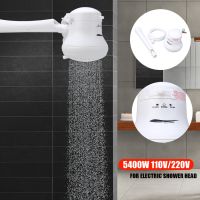 5400W 110V/220V Electric Shower Head Bathroom Instant Hot Water Heater Nozzle with Hose Bracket for Bathroom