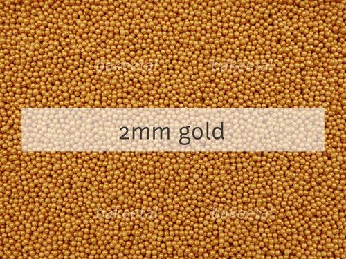 Gold sprinkles 2mm - 100g
