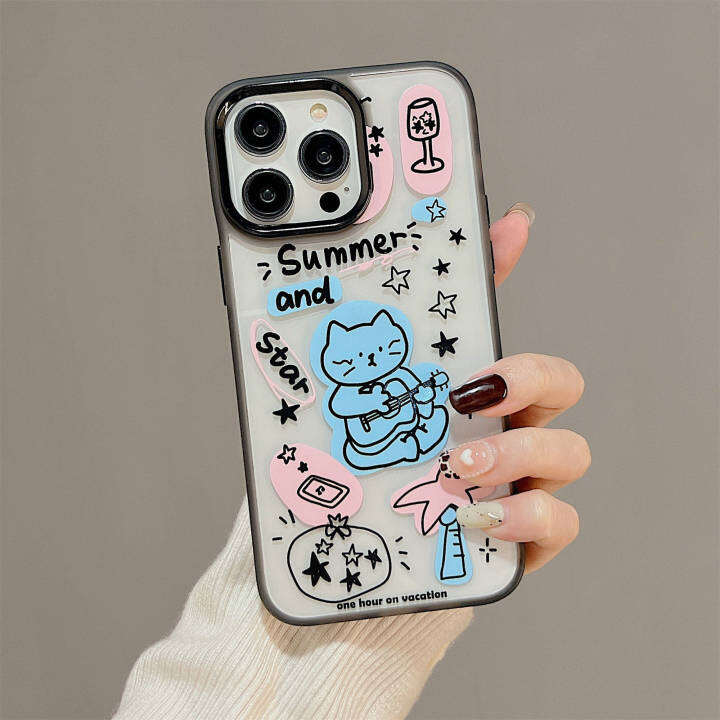 เคสที่วางฝาครอบโทรศัพท์หรูหราแบบคลาสสิกความรู้สึกสูงสามารถใช้ได้กับ-apple-มือถือ-phone14-13-12-11-pro-max-เคสกันกระแทกที่จับไอโฟนโทรศัพท์มือถือ