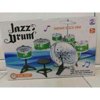 JAZZ DRUM กลองชุด 7 ชิ้น  สำหรับเด็ก พร้อมเก้าอี้ NO.669-17