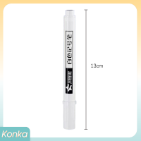 ✨ Konka ปากกามาร์กเกอร์สีขาวกันน้ำหัวปากกาหมึกหนาสีขาวพิเศษกันน้ำแห้งเร็วสำหรับเครื่องยนต์ยางโลหะปากกากราฟฟิตี้