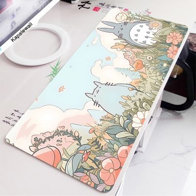 Pink 800x300mm Cute Large Gaming Mouse Pad XXL Computer Gamer Keyboard Mouse Mat Totoro Desk Mousepad for PC Desk Pad Kawaii XL