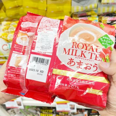 ❤️พร้อมส่ง❤️   ☕️   MITSUI NORIN NITTO Royal Milk Tea Strawberry 140G. ☕️ 🇯🇵 Made in Japan 🇯🇵   ชาญี่ปุ่น  ชานมญี่ปุ่นรสสตรอว์เบอร์รี่   ชานมญี่ปุ่น 🔥🔥🔥