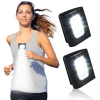 ไฟวิ่งความปลอดภัย LED สำหรับนักวิ่งและ Joggers การมองเห็นสูงสะท้อนแสงเกียร์คลิปแม่เหล็กสำหรับกลางคืนเดินเดินป่า