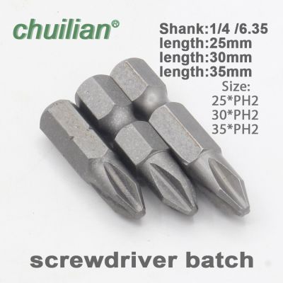 1/4 Inch Hex Shank Magnetic Phillips Cross Screwdriver Bits Electric Screwdriver Head Screw Nut Drivers