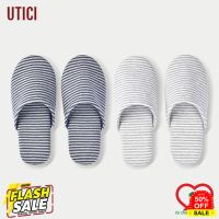 UTICI รองเท้า รองเท้าใส่ในบ้าน สลิปเปอร์ สลิปเปอร์คอตตอนหัวปิด สไตล์มินิมอล นุ่มนิ่ม ใส่สบาย พับได้ slipper #รองเท้าแตะเกาหลี  #รองเท้าแฟชันผช  #รองเท้าแตะใส่สบาย #รองเท้าแตะ