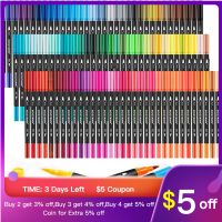 hot！【DT】 120 Colors Pens Coloring Markers   for Adult Book Note Taking Supplier