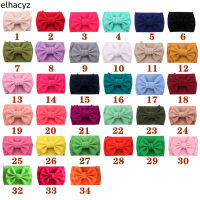 10pcslot 7 Large Double Layer Hair Bow Headband Girls Hot Sale Elastic Hair Band Kids Solid Turban Head Wrap Hair Accessories