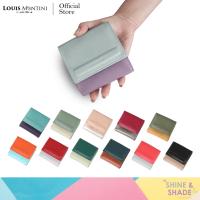 ร้อน, ร้อน★Louis Montini (Shine &amp; Shade) Women short-wallet Genuine leather wallet กระเป๋าสตางค์ผู้หญิง ใบสั้น หนังแท้ WL52