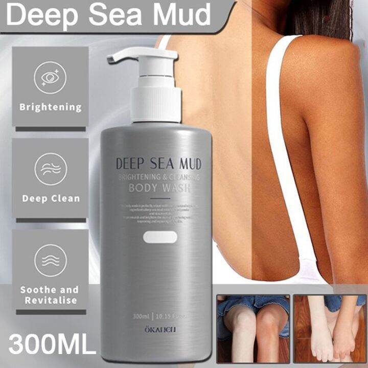 [Spot]Original badan putih deep sea mud body wash shower 300ml whole
