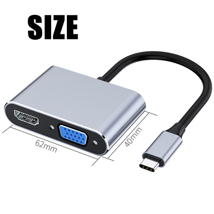 2x-usb-c-to-vga-multiport-adapter-4k-type-c-usb-c-hub-video-projectors-converters-port-adaptor-for-macbook-pro