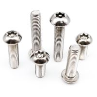 M3 M4 M5 M6 M8 M10 M12 304 Stainless Steel Six Lobe Torx Button Round Head with Pin Anti theft Tamper Proof Security Bolt Screw