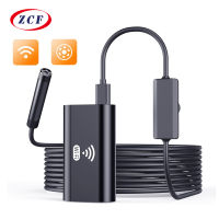 F99 WIFI Endoscope Camera 8mm Lens HD720P Soft Hard Wire Wireless Endoscopio Waterproof Inspection Borescope for Smart Phones