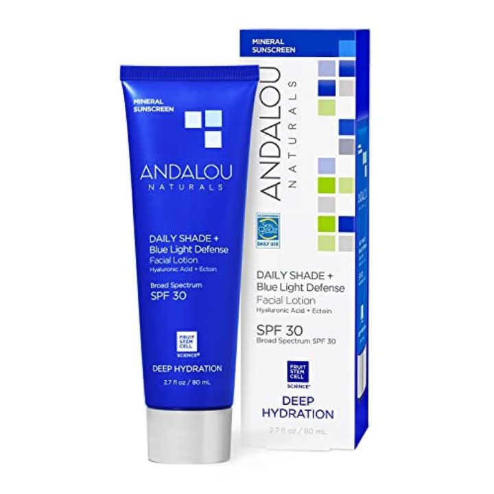 [PREORDER] Andalou Naturals Face Sunscreen, SPF 30 Daily Shade + Blue