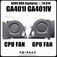 พัดสำหรับ ASUS ระบายความร้อนแล็ปท็อป ROG Zephyrus G14 GA401I GA401IV CPU และพัดลมระบายความร้อน GPU 13NR03F0AP0101 13NR03F0AP0301 DC12V 1AJiachuan