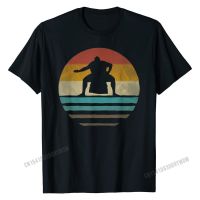 Retro Vintage Sunset Old School Sumo Wrestling Funny Gift T-Shirt Fitness Tight Cotton Mens Tops &amp; Tees Casual Latest Tshirts