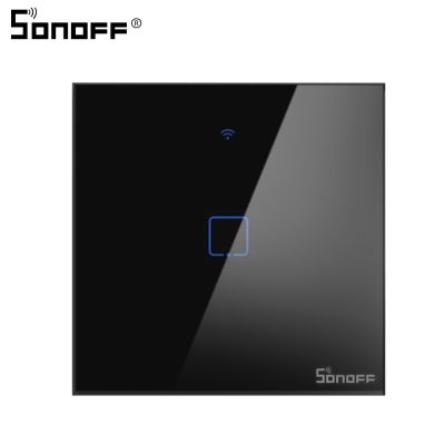Sonoff Wall Touch Switch Wifi Smart Switch T3 EU TX 1/2/3 Gang Light Timer Voice 433 RF APP Remote Control 86 Type Wifi Switch