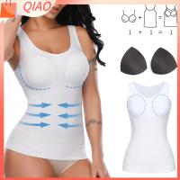 QIAO ไร้รอยต่อไร้รอยต่อ Bodysuit shapewear ร่างกายบีบอัด ลดขนาดลง ชุดชั้นในกระชับสัดส่วน เครื่องแกะสลักร่างกาย การควบคุมหน้าท้อง ชุดกระชับสัดส่วน สำหรับผู้หญิง