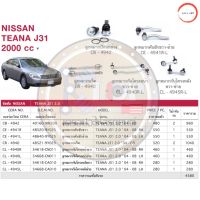 ชุดเปลี่ยนลูกหมากช่วงล่าง(CERA) NISSAN TEANA J31 2.0cc. วรจักรออโต้