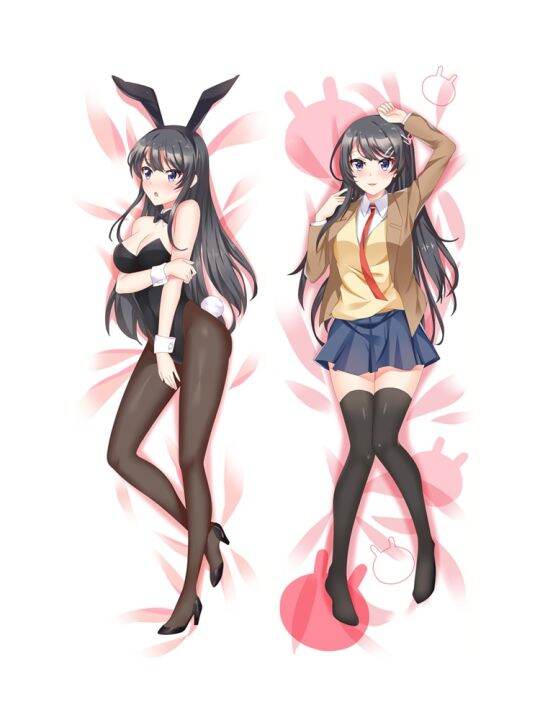 2-rascal-ไม่ฝันถึง-bunny-girl-senpai-mai-sakurajima-เคสหมอนตัวการ์ตูนปกปลอกหมอนคาวาอี้