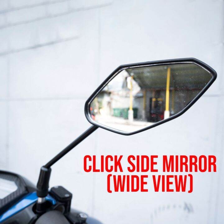 Honda Click Side Mirror Long Stem Adjustable Black For 125i and 150