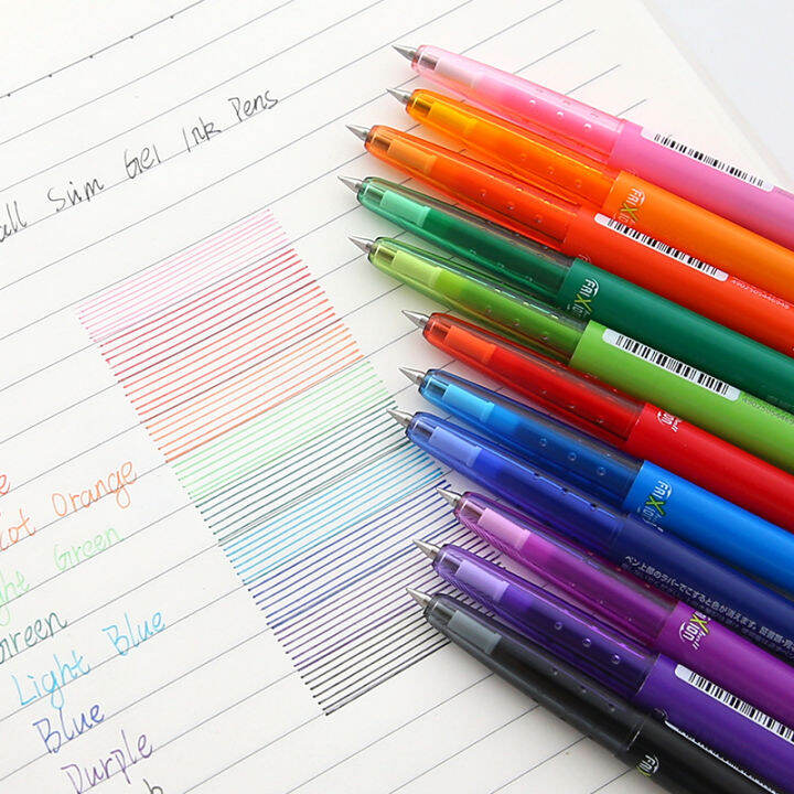 3 Japanese Pilot Park Erasable Gel Pen LFBS18UF, press the erasable