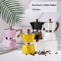 150300ML Moka Coffee Pot Aluminium Octagonal Stovetop Espresso Coffeeware Maker Thermo Pitcher Kettle Latte Stove Coffee Tools