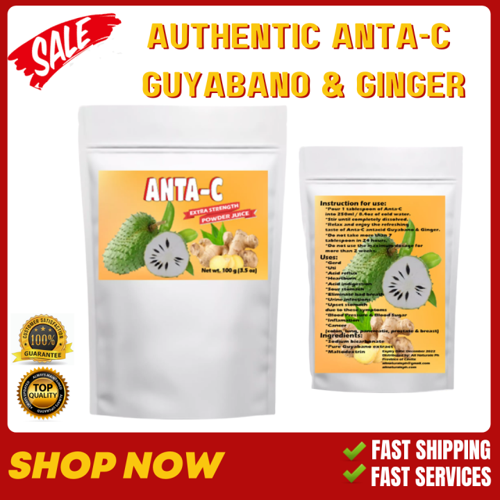 Authentic Anta C Guyabano & Ginger trial pack 100g Acidity Acid