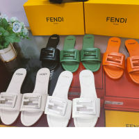 Fen.di New Womens Casual Slippers 2023 Outdoor Original Series Korean Edition Beach Sandals