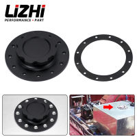 LIZHI - Billet Aluminium 12 Bolting Holes Surge Tank Cap With 3 ID Opening For RI Fuel Cells SLFCC-01SL