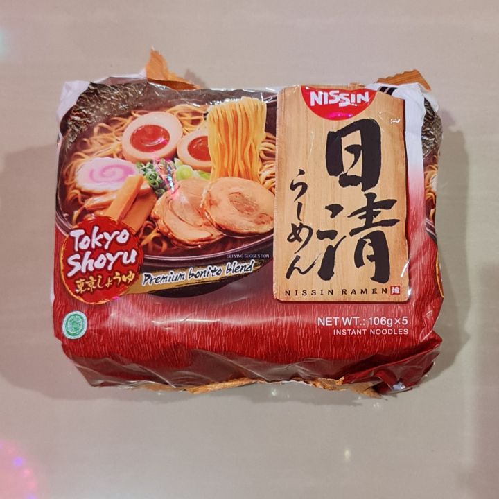 Mie Nissin Ramen Tokyo Shoyu Premium Bonite Blend 5 X 106 Gr Lazada