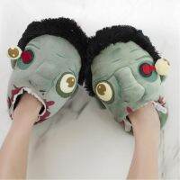 2021Christmas gift Halloween Free Shipping Plush Zombie Slippers Ravenous Zombie Warm Slippers Home Halloween funny shoes gift