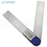 [COD] HUOTO 200MM stainless steel digital display angle ruler meter 999.9 degrees two-in-one