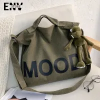 [ENV New ladies tote bag, messenger bag, letter printing, large capacity, all-match casual canvas shoulder bag, handbag,ENV New ladies tote bag, messenger bag, letter printing, large capacity, all-match casual canvas shoulder bag, handbag,]