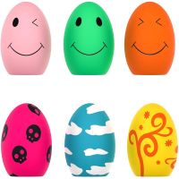 Dog Toys Latex Bouncy Egg Balls Squeaky Puppy Dogs Interactive Fetch Play Soft Rubber Sound Pet Toys Dog Accessories Toys