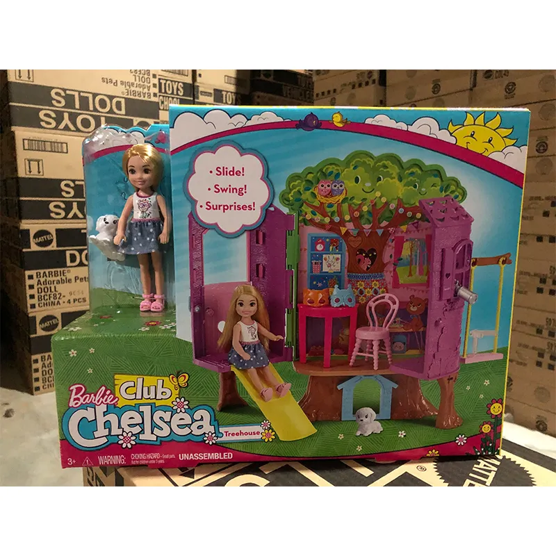 Barbie Club Chelsea Treehouse Playset Chelsea Doll Princess Pet