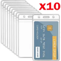 【CW】☍  10/1PCS Transparent Card Holder Plastic Protector Business Bus Bank Credit ID Badge Holders