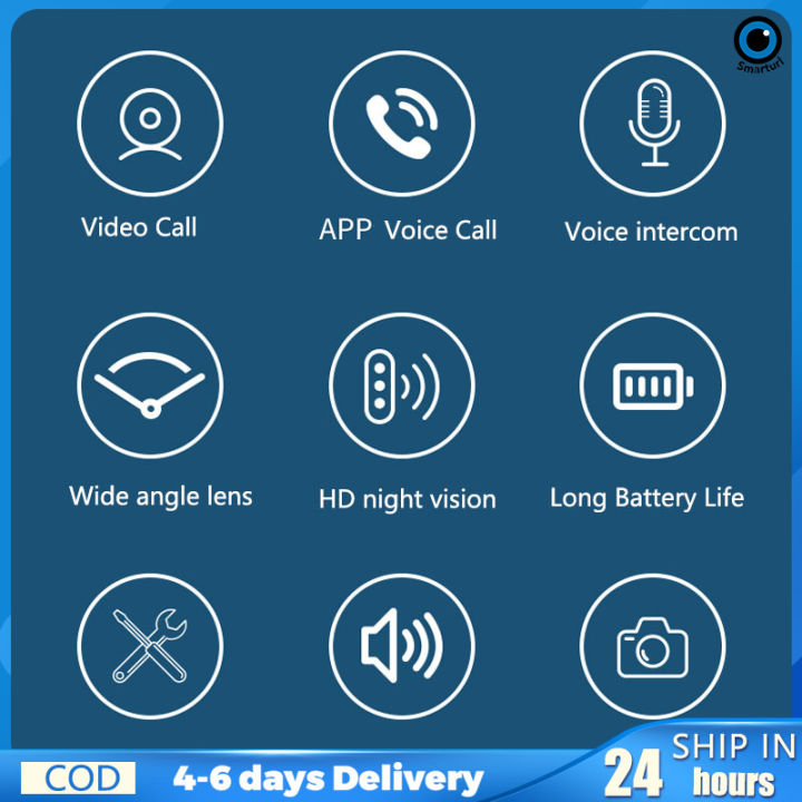 x3ออดไร้สาย-wifi-การมองเห็นได้ในเวลากลางคืนวิดีโออินเตอร์คอมกล้อง-hd-สมาร์ทโฮมกล้องนิรภัยภาพออด