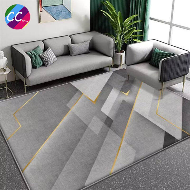 160x230CM Living Room Floor mat AntiSlip Foldable Rug Crystal Velvet Carpet Home Bedroom Decor