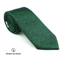 Giorgio Del Sarto Necktie Green with Fabric Texture เนคไทสีเขียวมีเท็กเจอร์