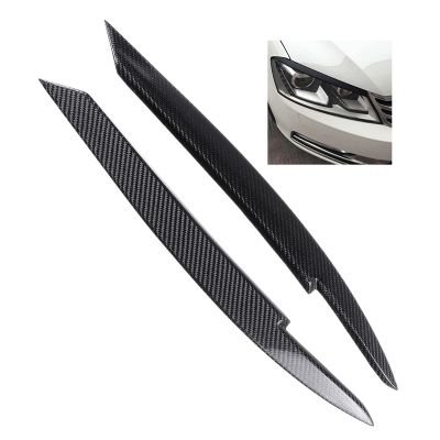 for Passat B7 2010-2015 Car Headlight Eyelids Eyebrows ABS Headlight Lamp Sticker Cover Trim Accessories