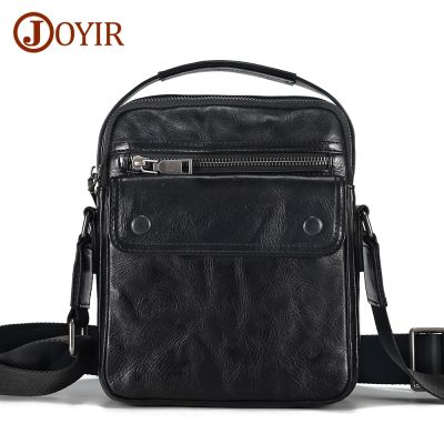 JOYIR Natural Cowhide Leather Men Messenger Bag Casual Daily&nbsp; Crossbody Bags Retro Business Shoulder Bag Handbag For Male