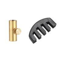 2PCS 5 Claws Cello Mute for 1/8-4/4 Size Cello Volume Control Black with Gold Copper Cello Wolf Tone Eliminator