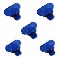 5 PCS Blue Exhaust Manifold Water Drain Plug Kit Replaces 22-806608A1 22-806608A02 22-8M0119211