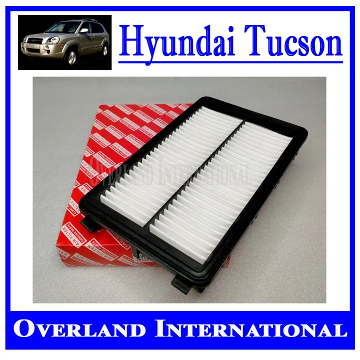 AIR FILTER, Diesel, Y2009-2017 (27.7x17x4cm) For Hyundai Tucson, 28113 ...