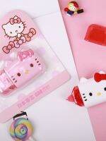 Japans Sanrio authorized kitty white portable mini belt core pink silicone correction for daily study