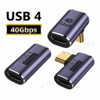 USB4.0 USB C อะแดปเตอร์ OTG Thunderbolt3 8K 60Hz 100W 5A USB C ถึง Type C หัวแปลงชาร์จแบบเร็ว40Gbps อะแดปเตอร์ข้อมูลสำหรับ Macbo-Ok